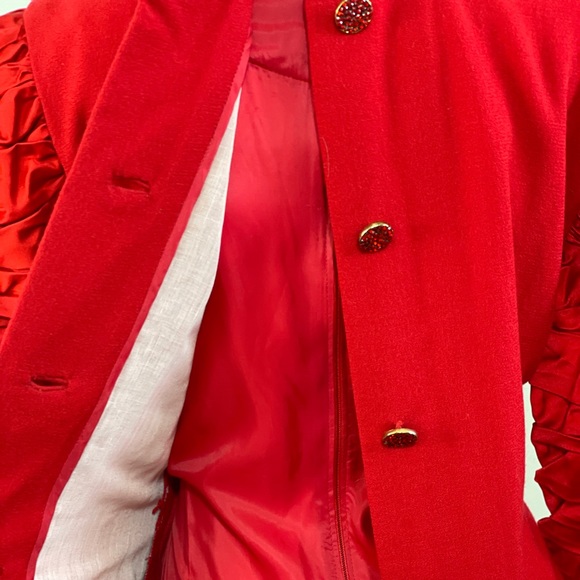 Vintage Bill Blass Dress with Statement Ruched Sleeves - Picture 10 of 16